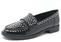 Silver Studded Loafer