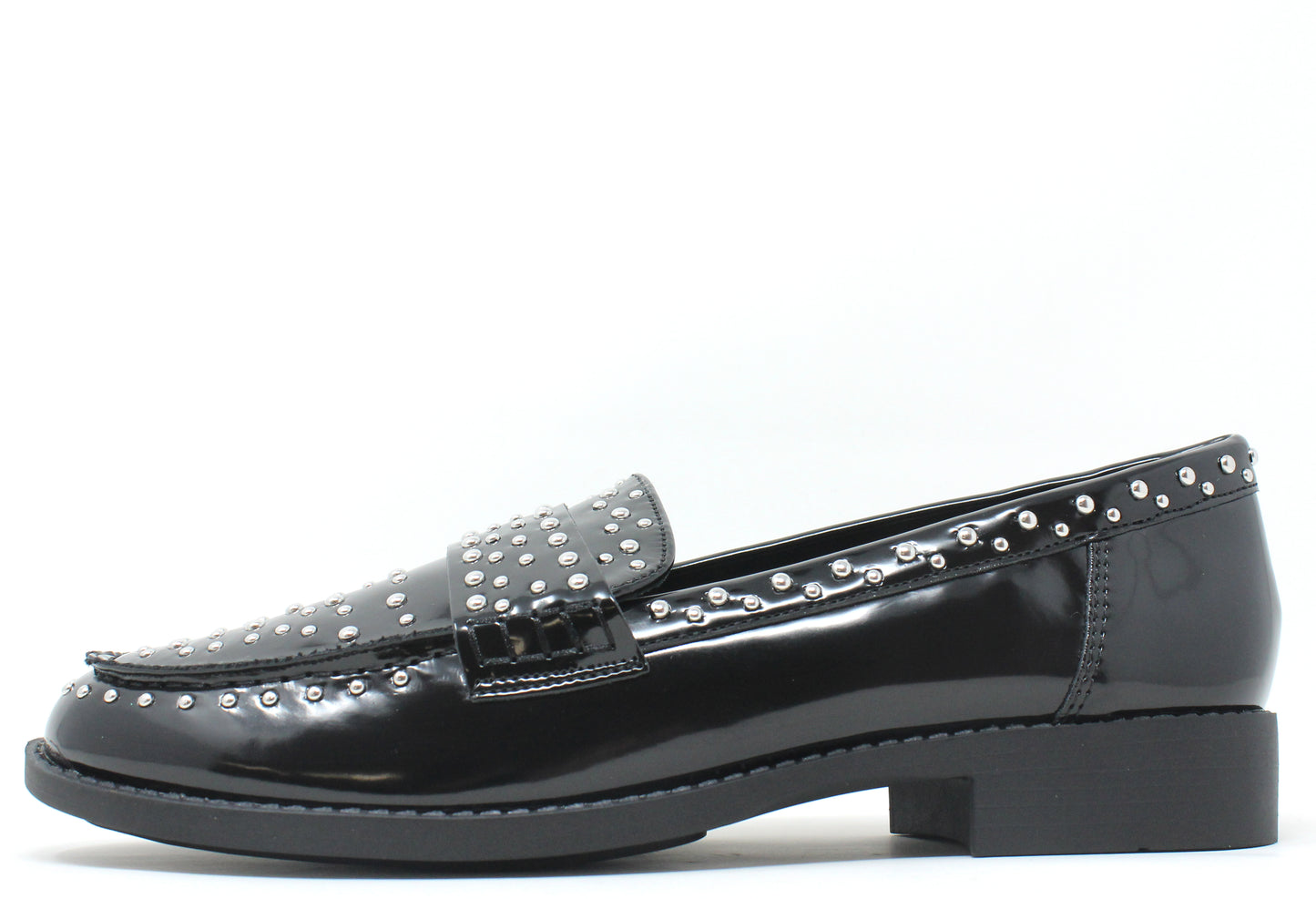 Silver Studded Loafer