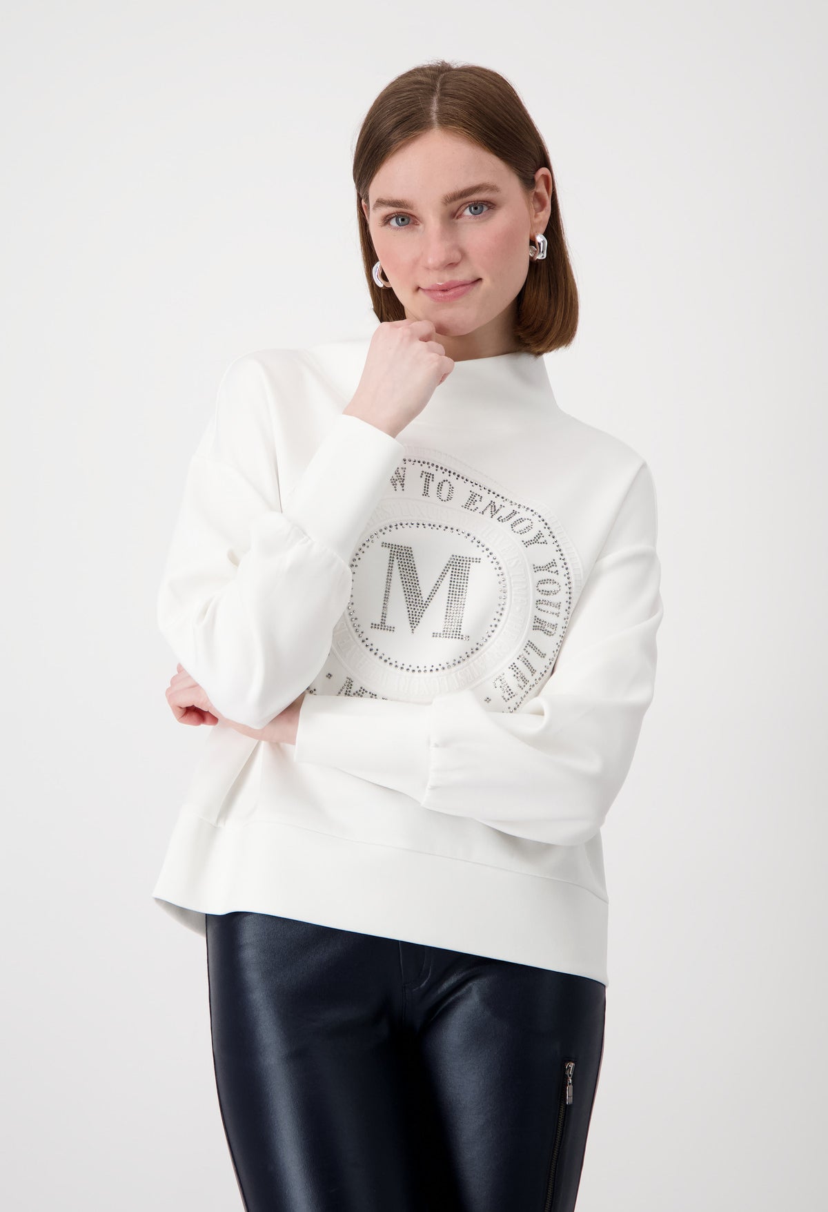 Emblem Print Sweatshirt