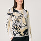 Jumper with an animal jacquard pattern