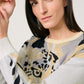 Jumper with an animal jacquard pattern