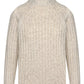 Ribbed High Neck Knit Jumper