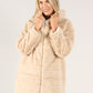 Longline Hooded Faux Fur Coat