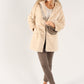 Longline Hooded Faux Fur Coat