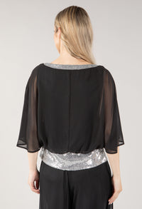 Sequin Trim Detail Top