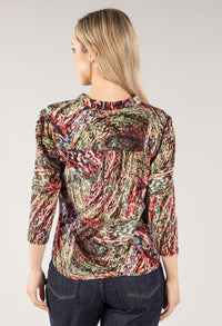 Abstract Animal Print Top