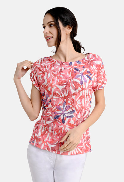 Shirt with flower print