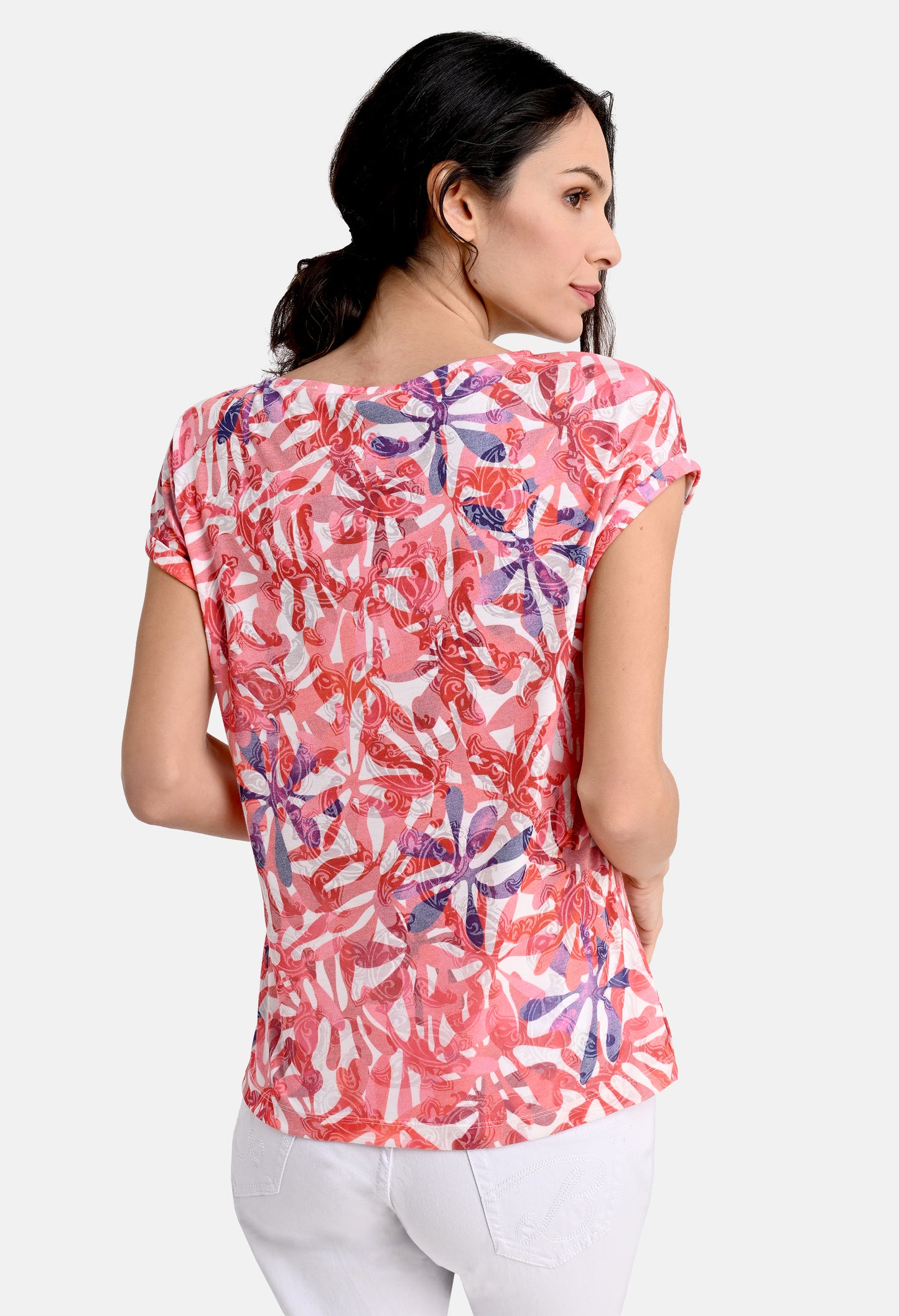 Shirt with flower print