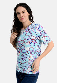 Shirt with flower print