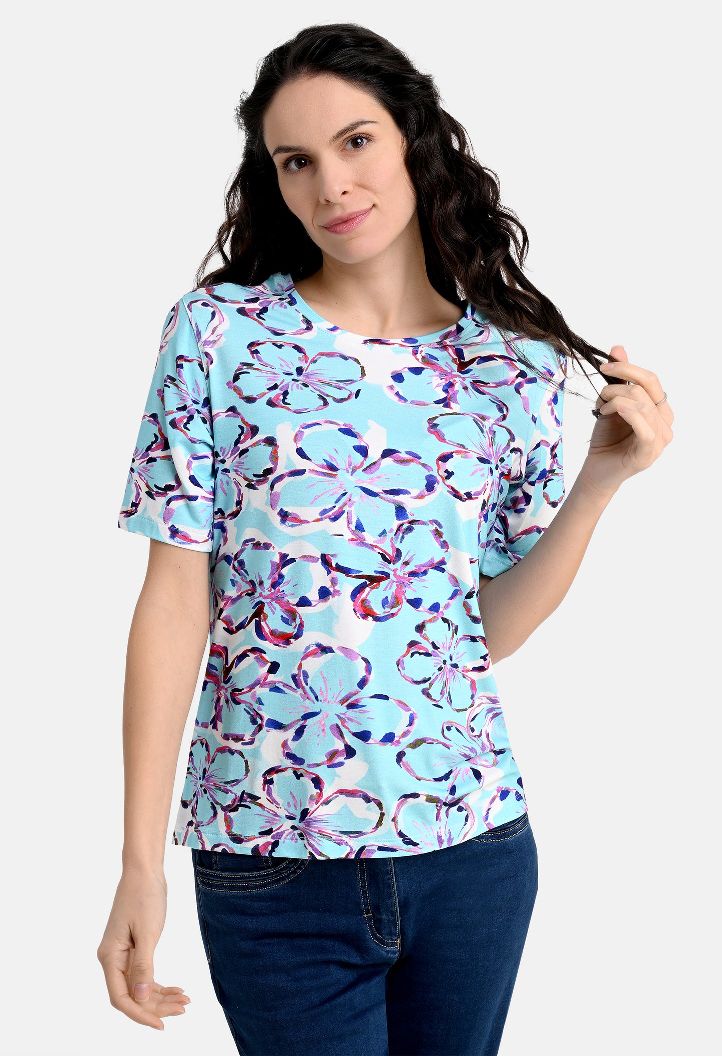 Shirt with flower print