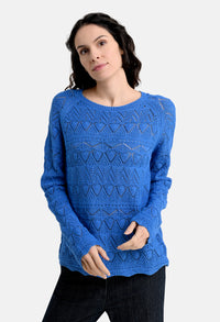 Ajour knitted sweater