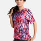 Shirt with Square Graphic Print