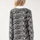 2 in 1 Zebra Soft Touch Knit