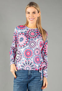 Fine Knit Printed Top