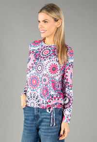 Fine Knit Printed Top