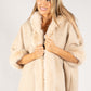 Faux Fur Shawl Overcoat