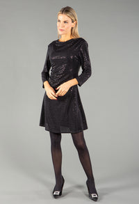 Ruched Detail Sequin Dress