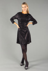 Ruched Detail Sequin Dress