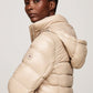 Down-Filled Glossy Hooded Puffer Coat