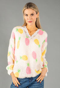 Pineapple Knit Pullover