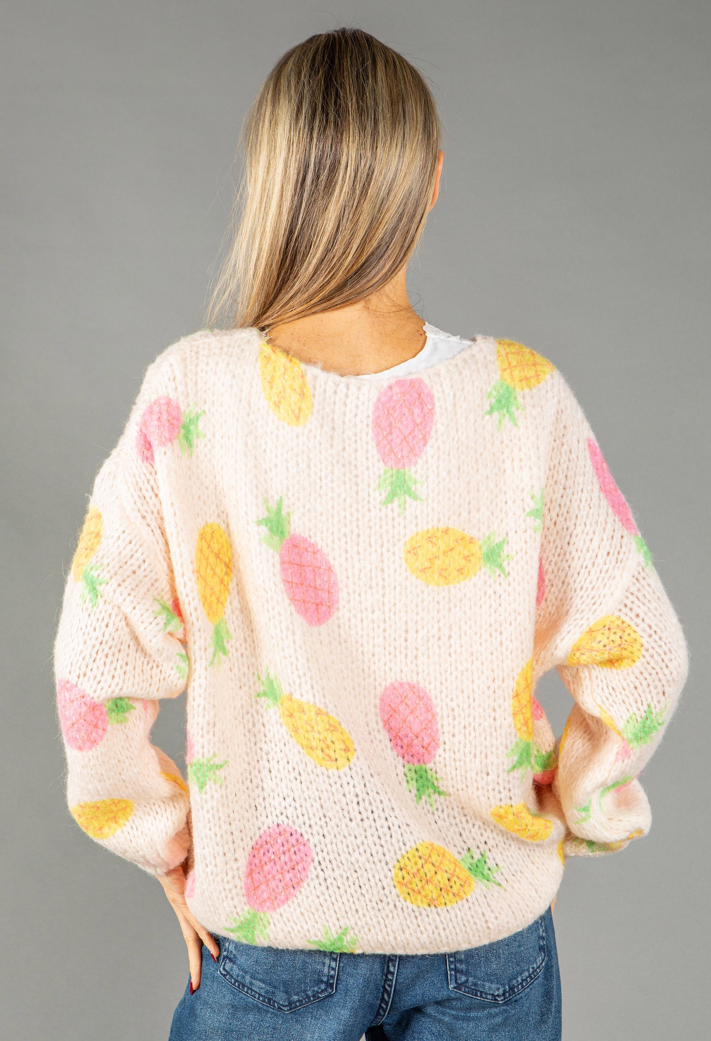 Pineapple Knit Pullover