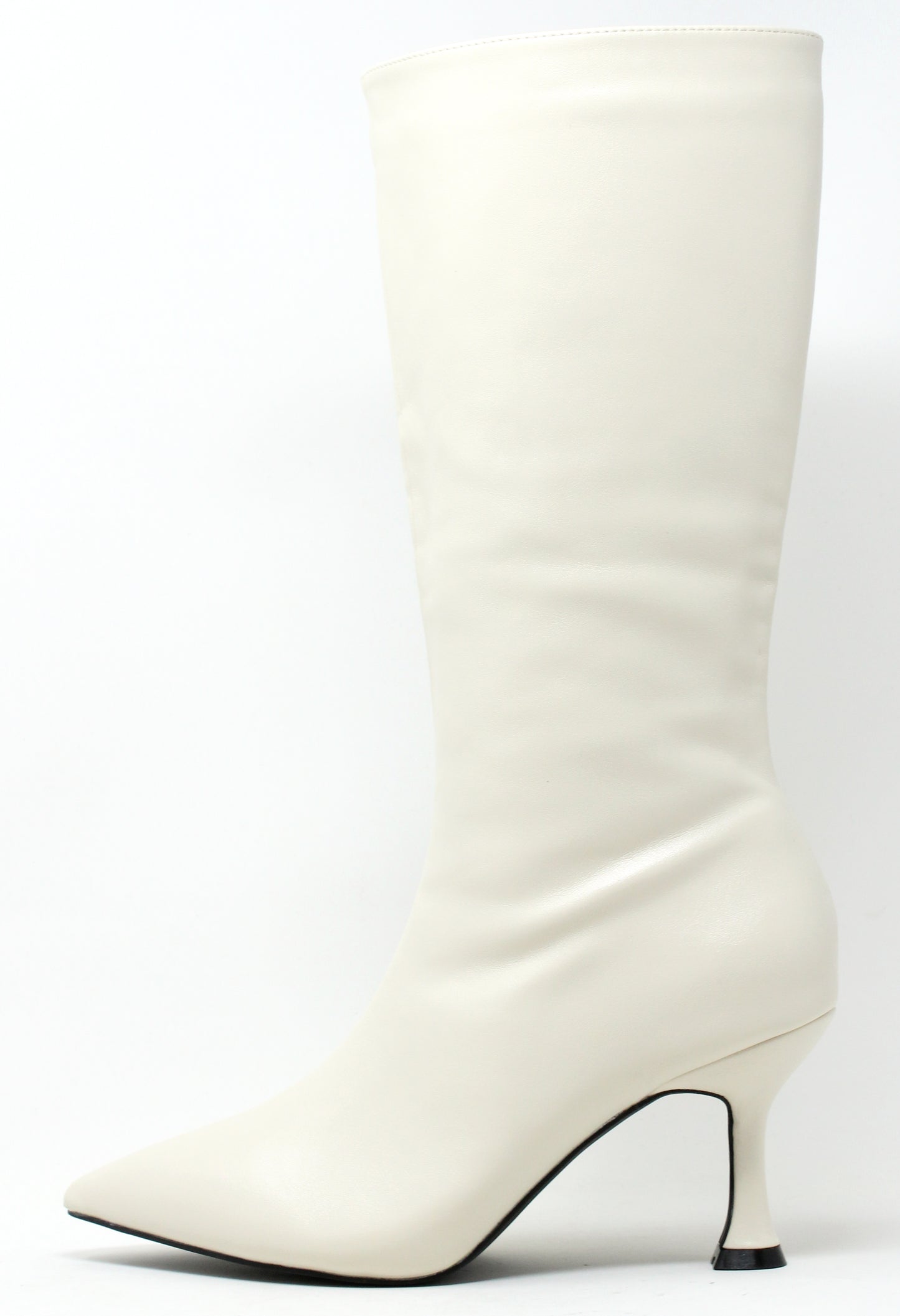 Slim Heel Knee High Boot