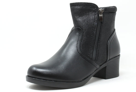 Snake Panel Ankle Boot