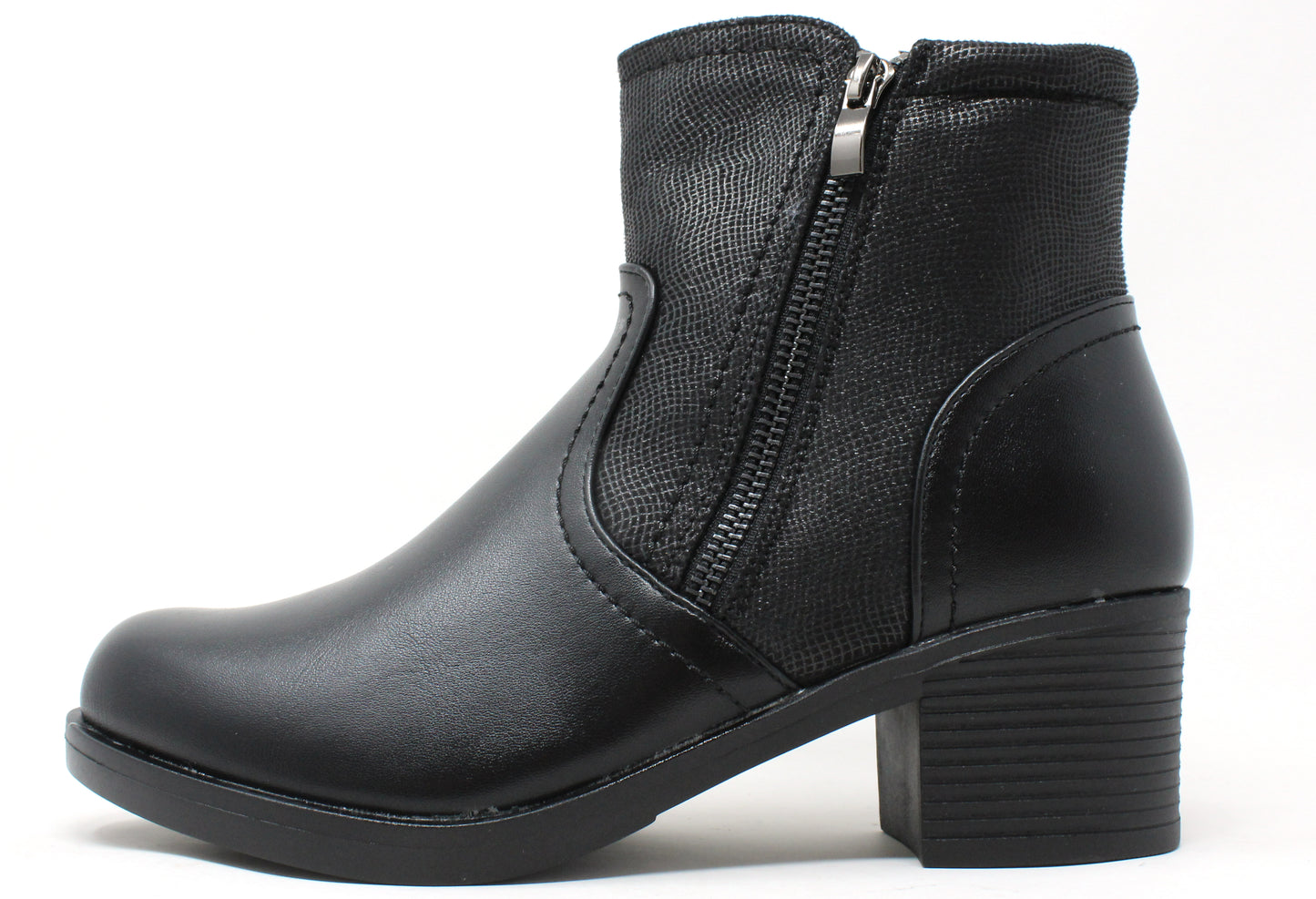 Snake Panel Ankle Boot