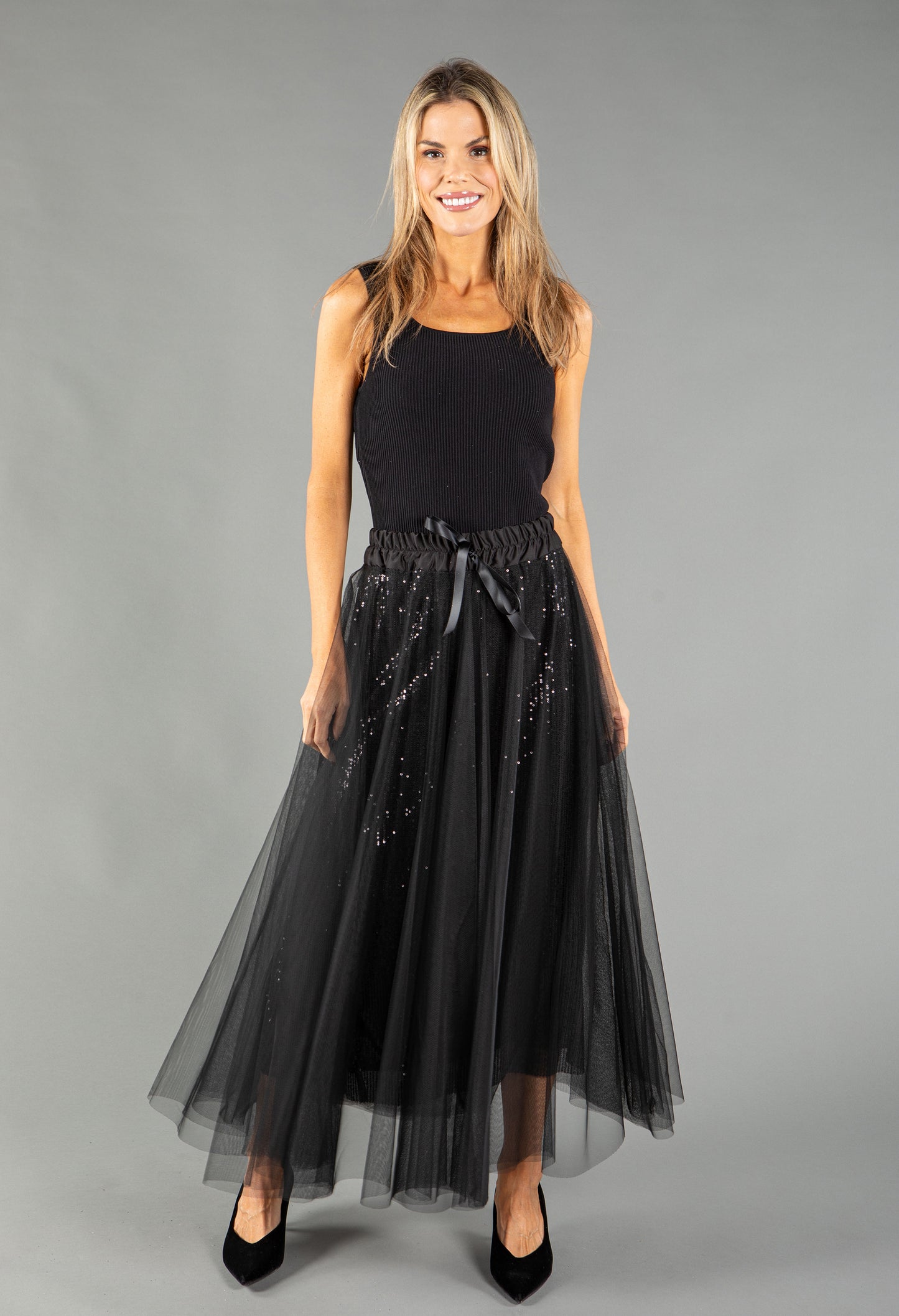 Sequin Tulle Skirt