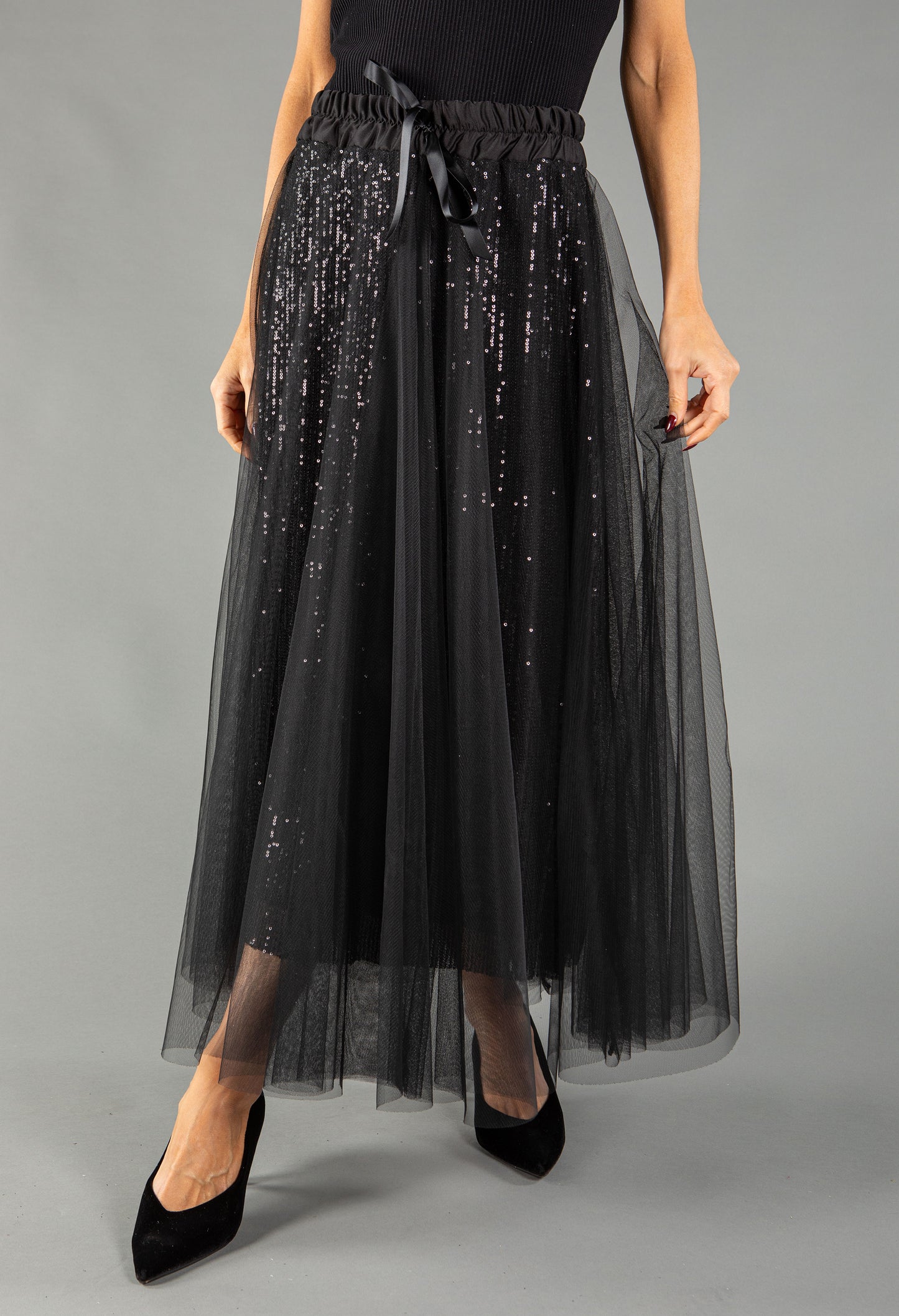 Sequin Tulle Skirt