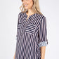 Striped Buttoned Blouse