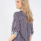 Striped Buttoned Blouse