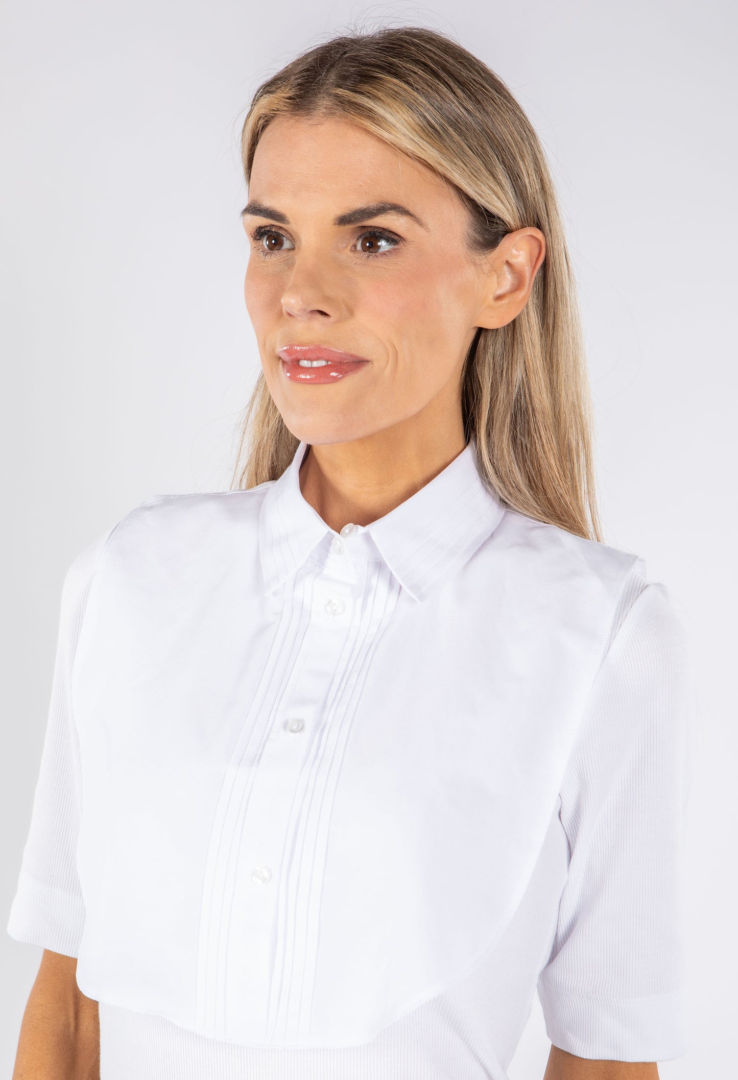 Pleated Faux Collar