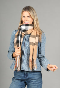 Soft Check Scarf