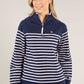 Striped Quarter Zip Pullover