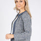 Designer Inspired Zip Up Tweed Jacket