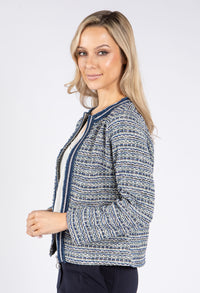 Designer Inspired Zip Up Tweed Jacket