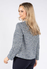 Designer Inspired Zip Up Tweed Jacket