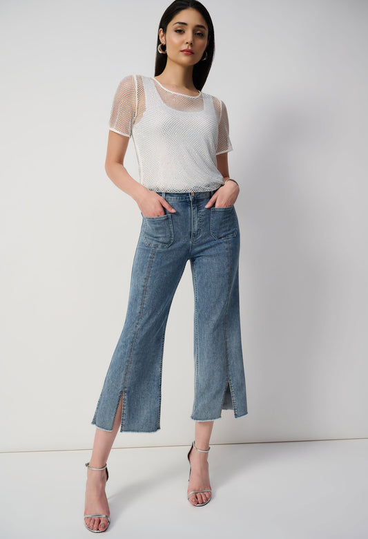 High Waist Cropped Jeans