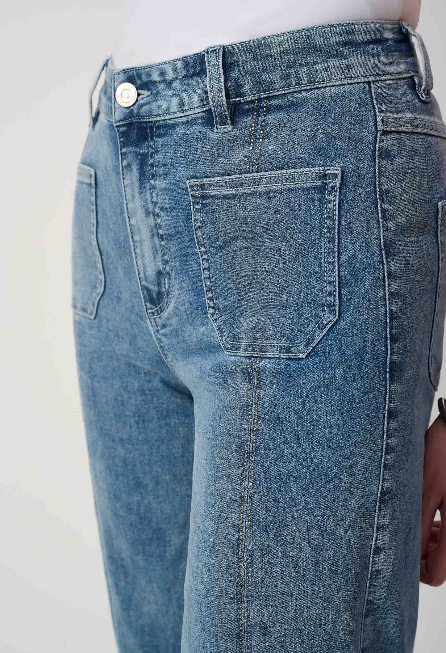 High Waist Cropped Jeans