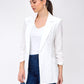 Open Front Textured Business Jacket