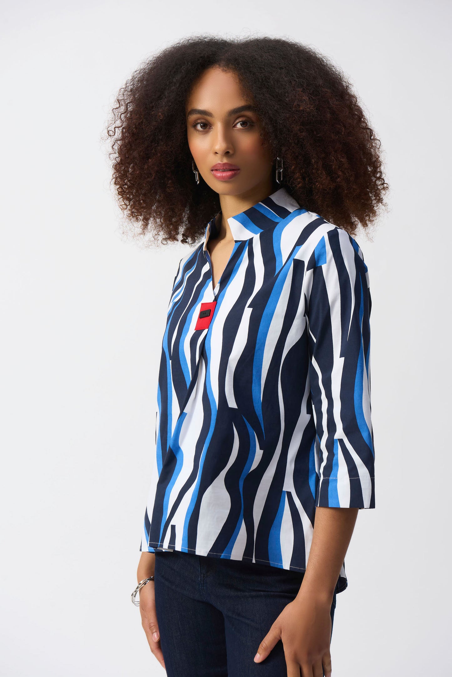 Abstract Print Trapeze Top