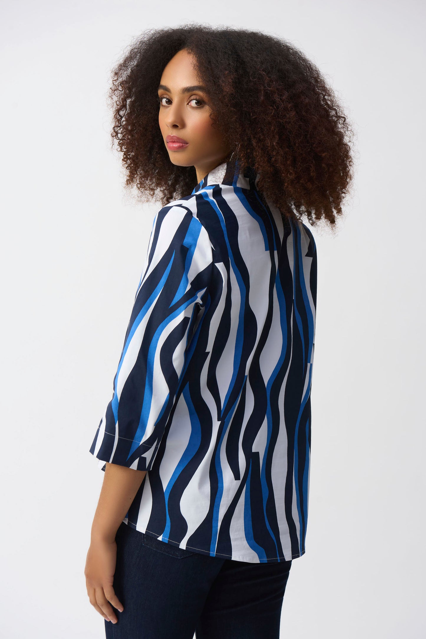 Abstract Print Trapeze Top