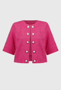 Bouclé Cropped Jacket