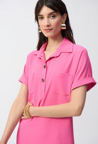 Mini Shift Polo Dress