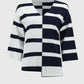 Casual Striped V-neck Pullover