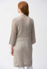 Open-front Knitted Cardigan