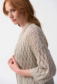 Open-front Knitted Cardigan