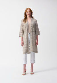 Open-front Knitted Cardigan