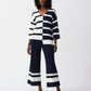 Striped Casual Wide-leg Trousers